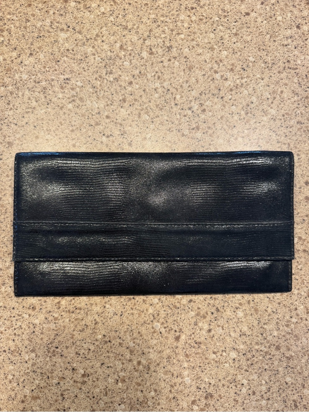 Banana Republic Black Leather Clutch